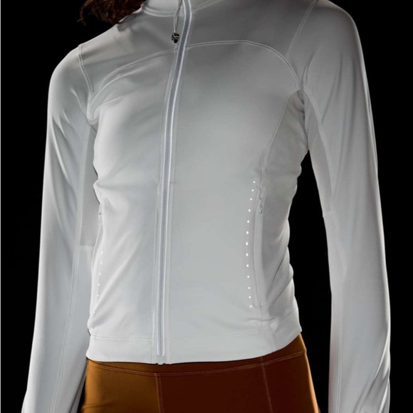 Lululemon Lightweight Running Jacket White Size 12 - Picture 4 of 11
